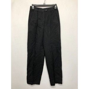 Vintage Isabel Ardee Women Pleated Trouser Dress Pants Size 6 Linen Blend M126 8